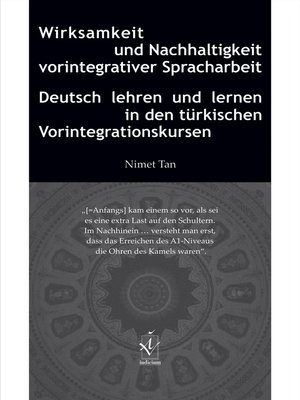 cover image of Wirksamkeit und Nachhaltigkeit vorintegrativer Spracharbeit